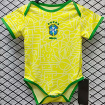 2024/25 Brazil Home Yellow Baby Suit