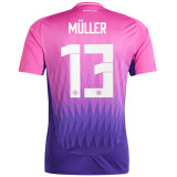 2024/25 Germany Away Pink Player Version Long Sleeve Jersey