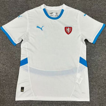 2024/25 Czech Away White Fans Soccer Jersey