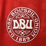 2024/25 Denmark Home Red Fans Soccer Jersey