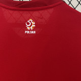 2024/25 Poland Away Red Fans Soccer Jersey