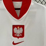 2024/25 Poland Home White Fans Soccer Jersey
