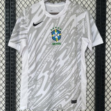 2024/25 Brazil Goalkeeper White Fans Jersey