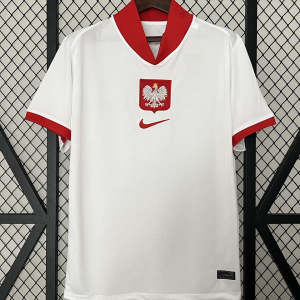 2024/25 Poland Home White Fans Soccer Jersey