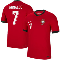RONALDO #7 Portugal 1:1 Quality Home Red Fans Jersey 2024/25 ★★