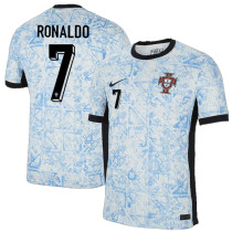 RONALDO #7 Portugal 1:1 Quality Away Fans Soccer Jersey 2024/25 ★★