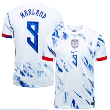 HAALAND #9 Norway Away Fans Soccer Jersey 2024/25 ★★