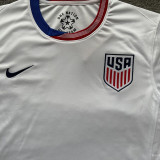 PULISIC #10 U.S Home White Fans Soccer Jersey 2024/25 ★★