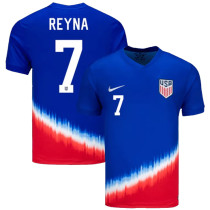 REYNA #7 #7 U.S 1:1 Quality AwayFans Soccer Jersey 2024/25 ★★