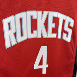 2024/25 Rockets GREEN #4 Red NBA Jerseys Hot Pressed
