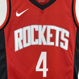 2024/25 Rockets GREEN #4 Red NBA Jerseys Hot Pressed
