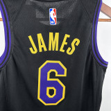 2024/25 Lakers JAMES #6 Black Kids City Edition NBA Jersey