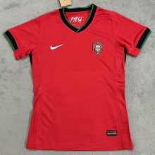 2024/25 Portugal Home Red Women Soccer Jersey 女