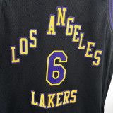 2024/25 Lakers JAMES #6 Black Kids City Edition NBA Jersey