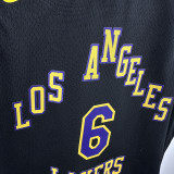 2024/25 Lakers JAMES #6 Black Kids City Edition NBA Jersey