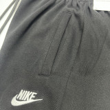 2024/25 Nk~ Black Pure Cotton Sports Trousers Zipper style