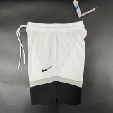2024/25 Nk~ White Black NBA Shorts Pants