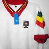 1992/94 Portugal Away White Retro Soccer Jersey