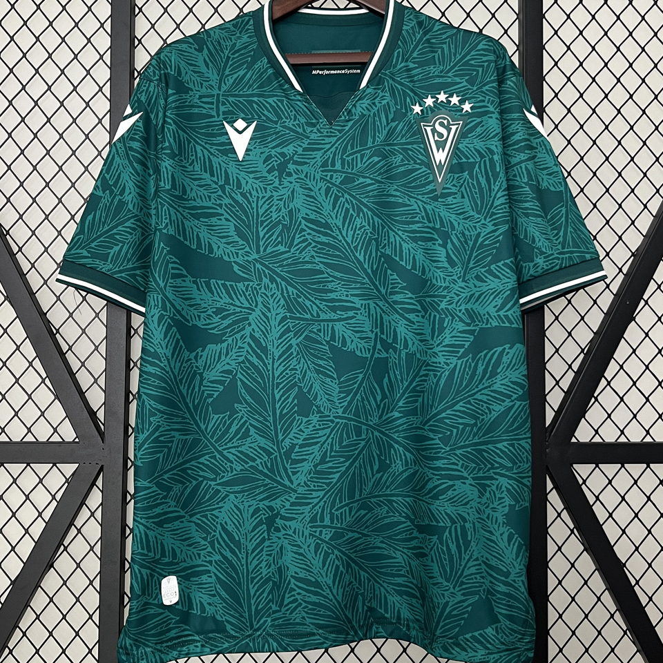 2024/25 Santiago Wanderers Home Green Fans Soccer Jersey