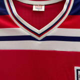 1982 England Away Red Retro Soccer Jersey