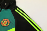 2024/25 M Utd Black Green Jacket Tracksuit