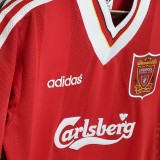 1995/96 LFC Home Red Retro Long Sleeve Soccer Jersey