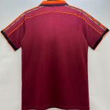1998/99 Roma Red Home Retro Soccer Jersey