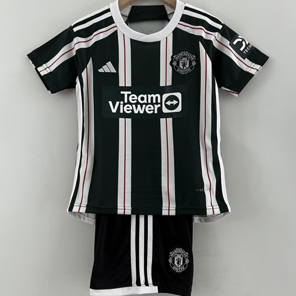 2023/24 M Utd Away Green Kids Soccer Jersey