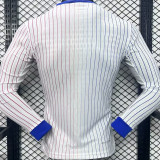 2024//25 France Away White Player Version Long Sleeve Jersey