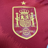 2024/25 Spain Home Red Player Version Long Sleeve Jersey