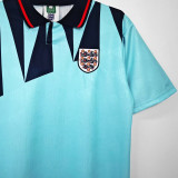 1992 England Third Blue Retro Soccer Jersey