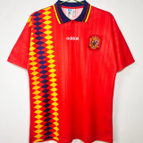 1994 Spain Home Red Retro Soccer Jersey