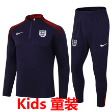 2024/25 England Purple Kids Sweater Tracksuit