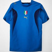 2006 Italy Home Blue Retro Soccer Jersey