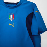 2006 Italy Home Blue Retro Soccer Jersey