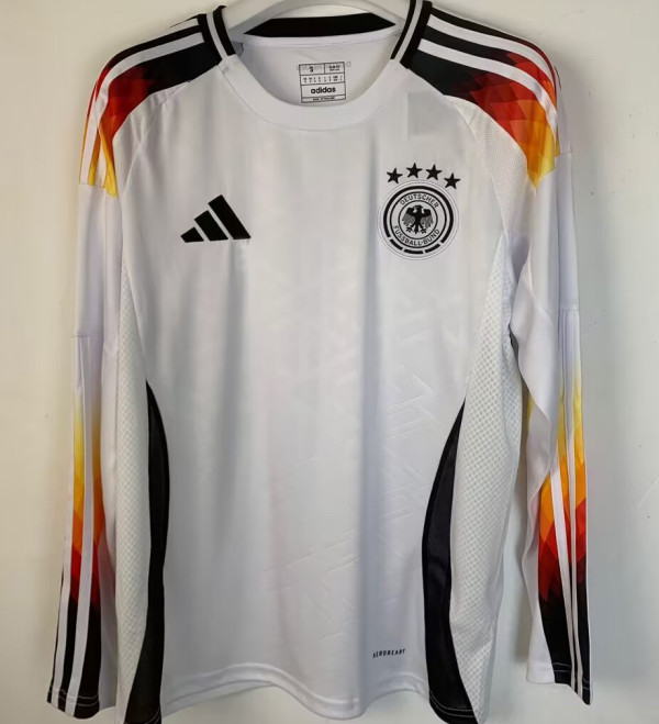 2024/25 Germany Home White Fans Long Sleeve Jersey