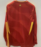 2024/25 Spain Home Red Fans Long Sleeve Jersey