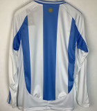 2024/25 Argentina Home Fans Long Sleeve Jersey  (Have FlFA World Champion 2022 有胸前章)