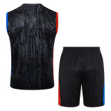 2024/25 PSG  Black Vest Training Jersey(A Set)