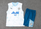 2024/25 Man City  Sky Blue Vest Training Jersey(A Set)