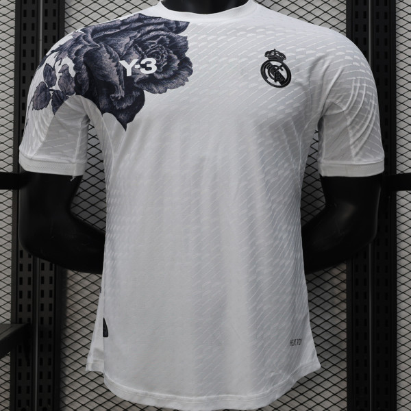 2024/25 RM Y-3 White Player Version Soccer Jersey  无广告版