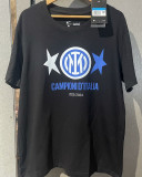 2023/24 In Milan CAMPEONES 20 Black Cotton Shirt