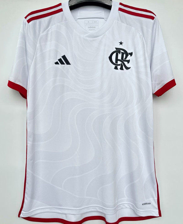 2024/25 Flamengo 1:1 Quality Away White Fans Soccer Jersey