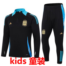 2024/25 Argentina Black Kids Sweater Tracksuit