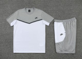 2022 Nk White Grey Short Training Jersey(A Set)