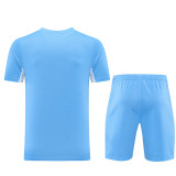 2022 Nk White Blue Short Training Jersey(A Set)