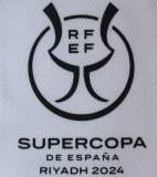 2023/24 RM 1:1 Quality Home Supercopa de España Final Fans Jersey 胸前小字+西班牙超级杯12右章