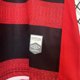 2024/25 Sport Recife Home Red Black Fans Soccer Jersey