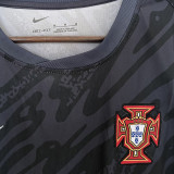 2024/25 Portugal Black GK Fans Soccer Jersey