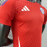 2024/25 Chile Home Red Player Version Soccer Jersey